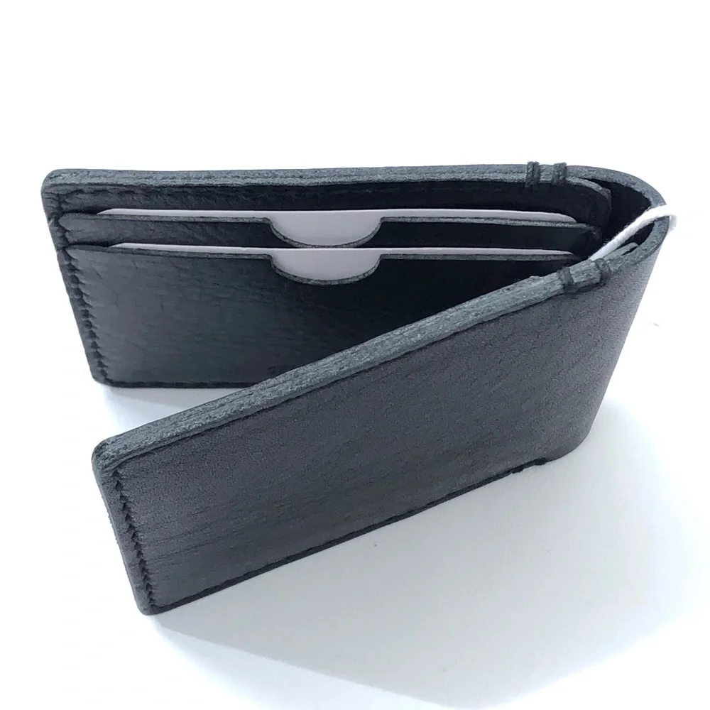 Madewell Men’s Black Leather Billfold Credit Card Slots Wallet NWT